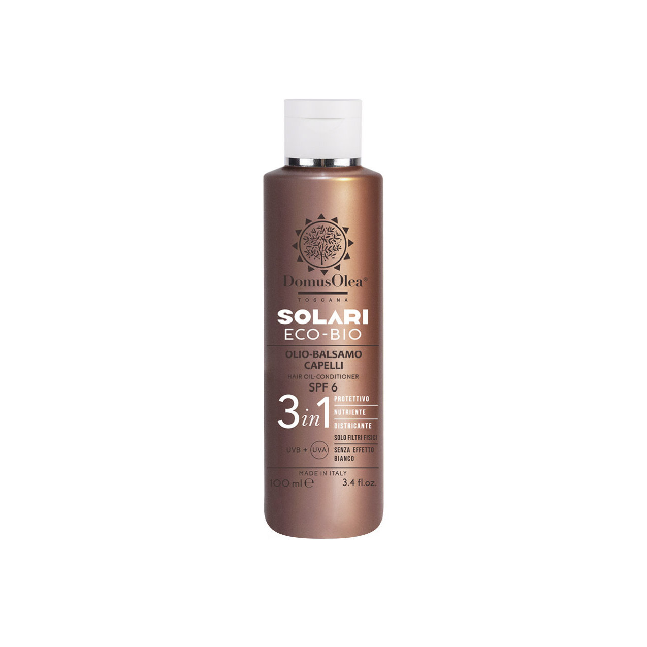 Domus Olea Toscana Olio Balsamo Spray Capelli SPF 6 Přírodní ochranný olejový balzám na vlasy SPF6