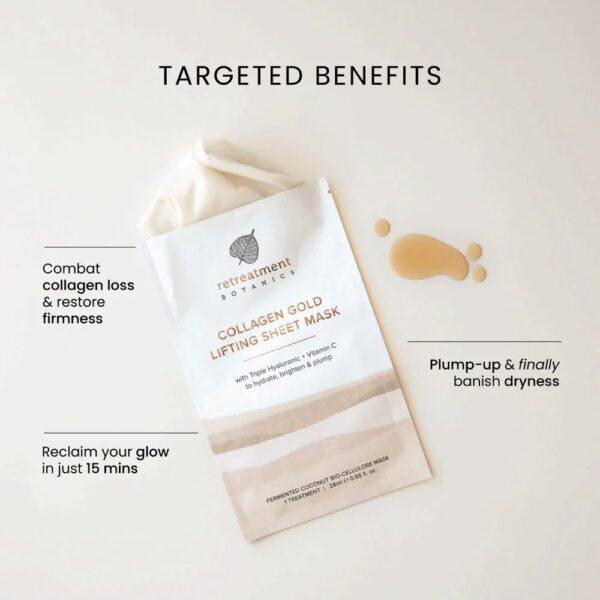 Collagen Gold Lifting Sheet Mask – 4 pack | Anti age kolagenová maska s koloidním zlatem 4