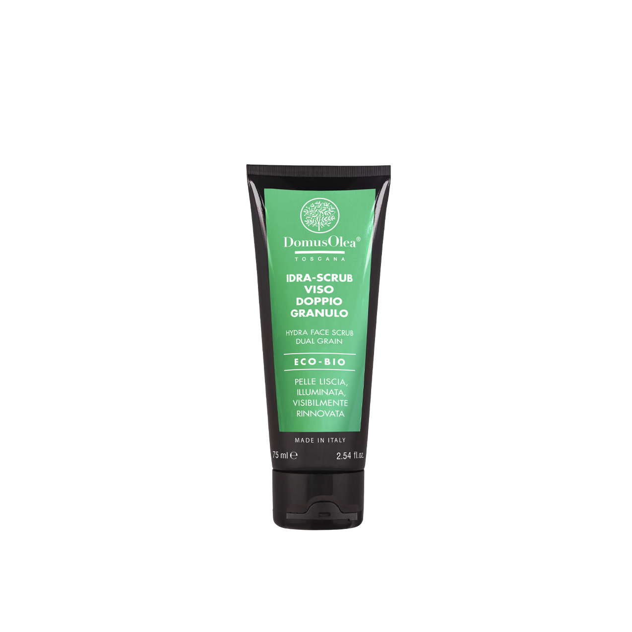 Domus Olea Toscana IDRA SCRUB VISO DOPPIO GRANULO Hydrofilní pleťový peeling s dvojitým účinkem