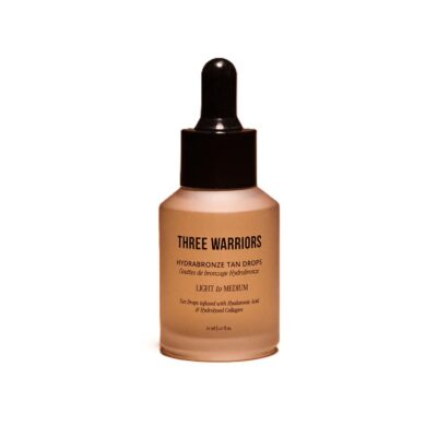 Three Warriors Hydrabronze Tanning Drops Kapky pro přirozené opálení a hydrataci pleti light medium