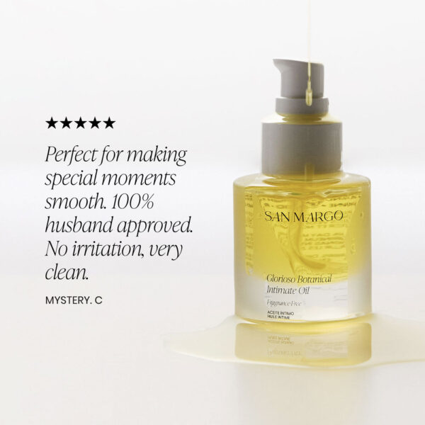 San Margo Glorioso Botanical Intimate Oil Prémiový přírodní intimní olej (1)